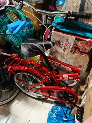 Bicicleta plegable roja YOGOICE