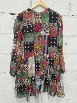 Blusa Desigual Multicolor Patchwork
