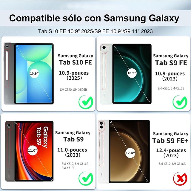 IVEOPPE Funda Teclado Samsung Tab S10 FE 2025