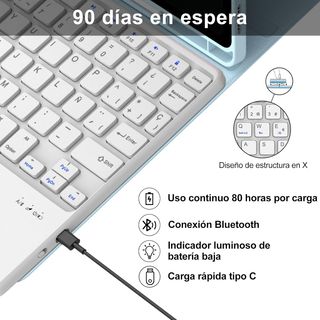 IVEOPPE Funda Teclado Samsung Tab S10 FE 2025