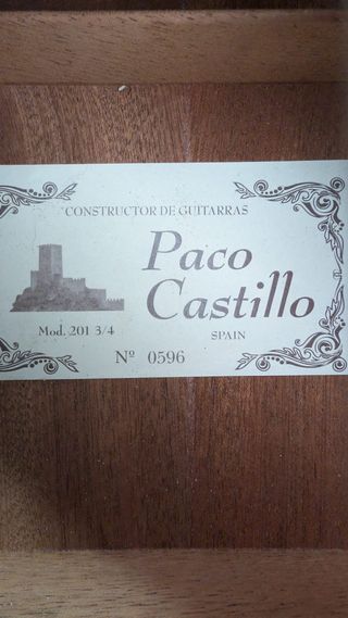 Guitarra Española Paco Castillo 201 3/4