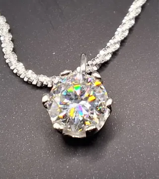 Collana 925 Moissanite 1ct