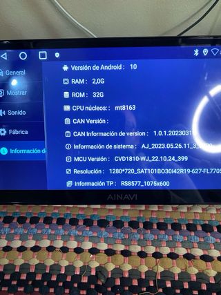 Pantalla 10”CarPlay Android 10 2+32GB