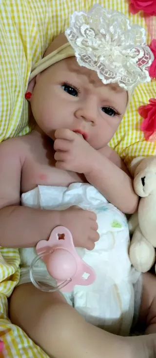 Muñeca Reborn Silicona Completa 47cm
