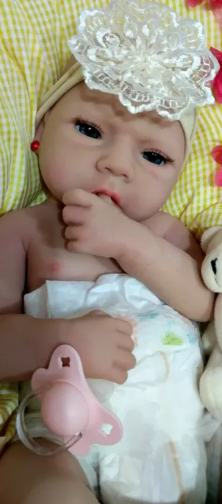 Muñeca Reborn Silicona Completa 47cm