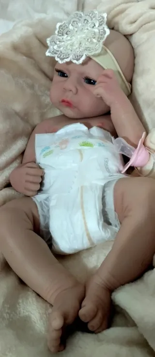 Muñeca Reborn Silicona Completa 47cm