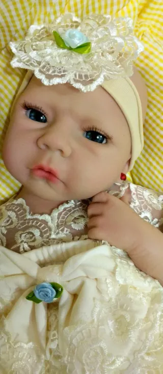 Muñeca Reborn Silicona Completa 47cm