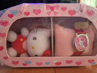 Reloj Hello Kitty Pulsera Rosa y Roja