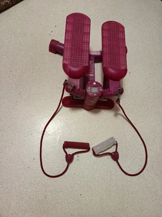 subir y bajar escaleras. Stepper con bandas elasti