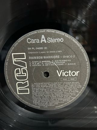 Greenpeace Rainbow Warriors LP Doble