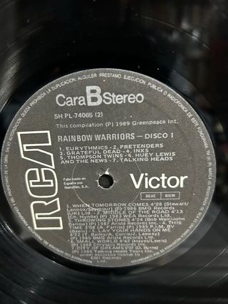 Greenpeace Rainbow Warriors LP Doble