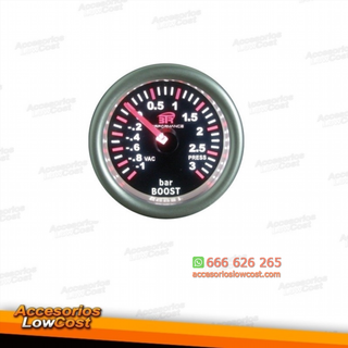 RELOJ PRESIÓN TURBO 52mm. FONDO NEGRO.