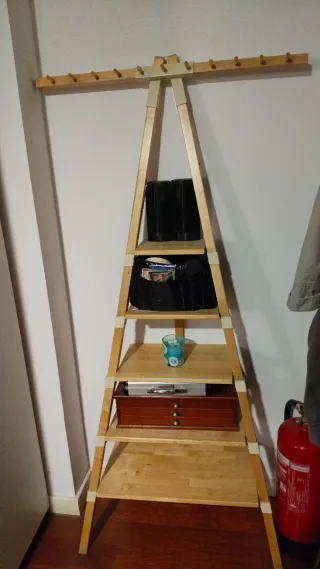 Mueble de entrada madera y metal