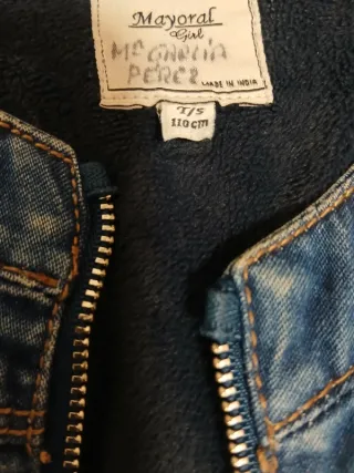 Cazadora vaquera niña (5 años)