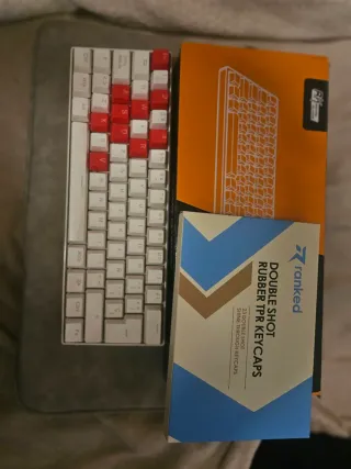 Teclado Mecánico RK Royal Kludge Blanco/Rojo