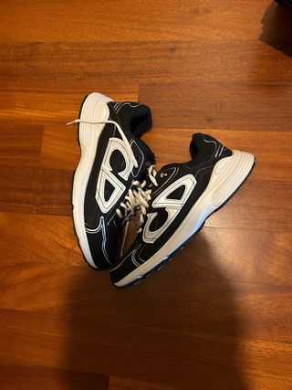 Scarpe Uomo Dior Nere e Argento b30