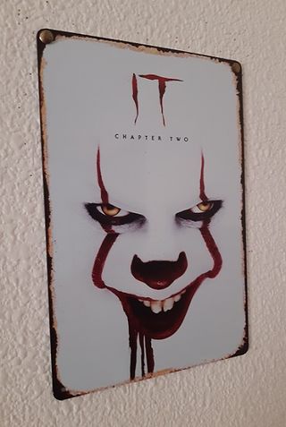 Póster Metal "IT Chapter Two" "Payaso Pennywise"