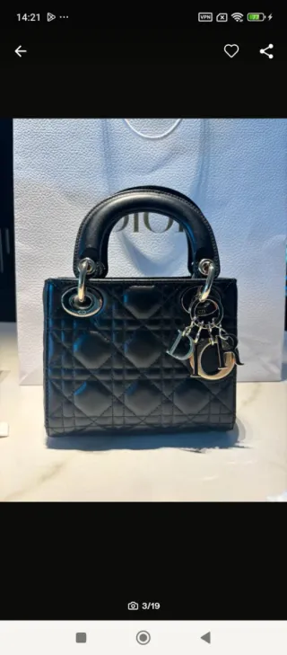 Bolso Dior Lady Negro