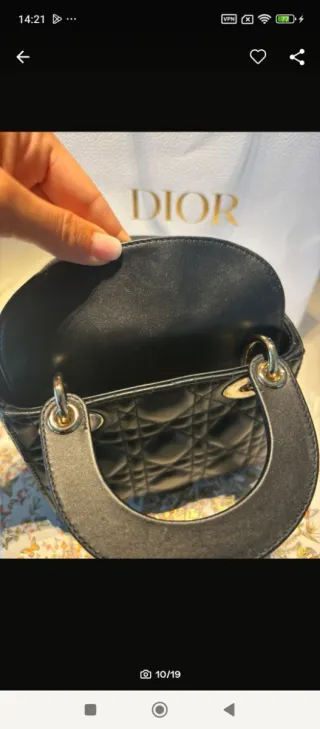 Bolso Dior Lady Negro