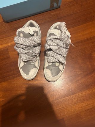 Scarpe Lanvin uomo grigie e bianche