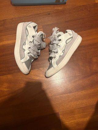 Scarpe Lanvin uomo grigie e bianche