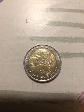 2 Euro Commemorativa Italia Costituzione Europea