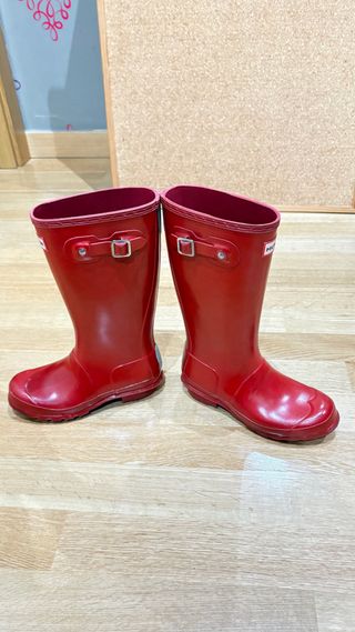 Botas de agua Hunter rojas niño/a talla 33