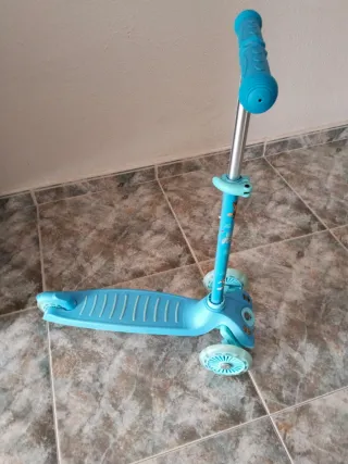 Patinete infantil 3 ruedas azul