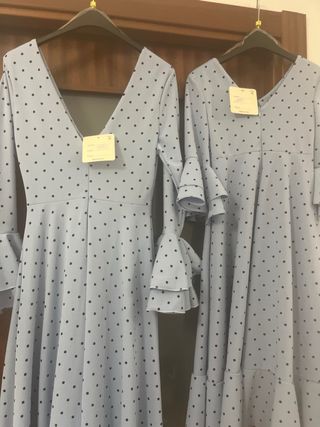 Traje Flamenca Madre e Hija Celeste