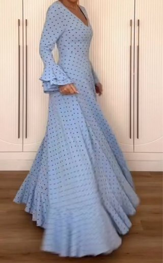 Traje Flamenca Madre e Hija Celeste