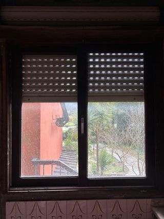 Ventanas de madera de castaño