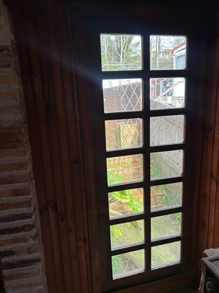 Ventanas de madera de castaño