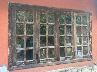 Ventanas de madera de castaño