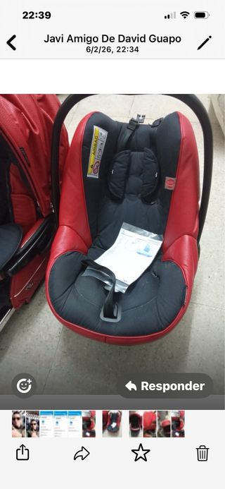 Silla de bebé, cuco y silla de coche