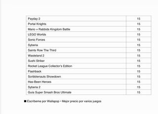 Nintendo Switch Lote Juegos Completo