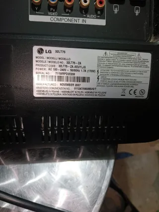 Televisión LG Negra