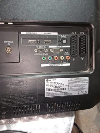 Televisión LG Negra