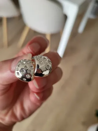 2 Pares Pendientes Brillantes