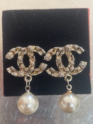 Pendientes Chanel Vintage Perlas Dorados