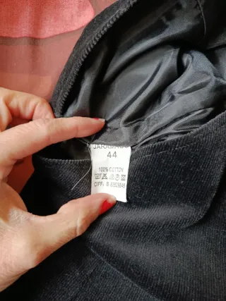 Falda pana negra talla 44