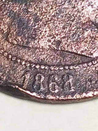 ( N34) 1/2 Escudo 1868 Isabel II Barcelona