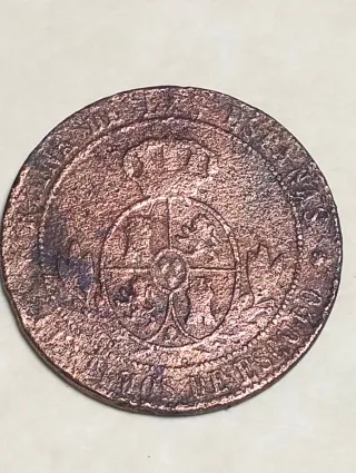 ( N34) 1/2 Escudo 1868 Isabel II Barcelona