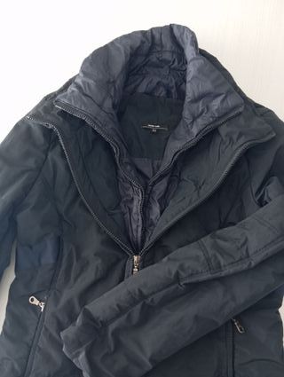 Giacca donna zip doppia blu scuro