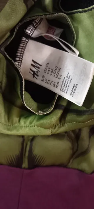 Disfraz Hulk Talla 4-6