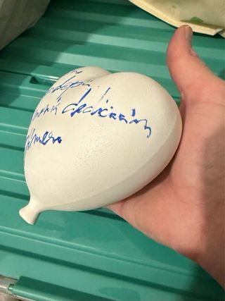 Corazón de cerámica blanco de terracota