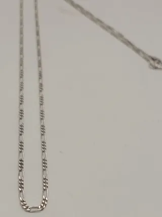 Collana unisex argento 925 maglia Figaro 49.5 cm