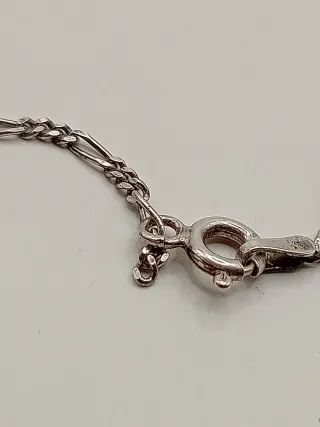 Collana unisex argento 925 maglia Figaro 49.5 cm