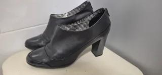 Botines de tacón negros mujer