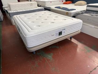 Base tapizada y colchón Relax Biotex 150x190