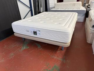 Base tapizada y colchón Relax Biotex 150x190